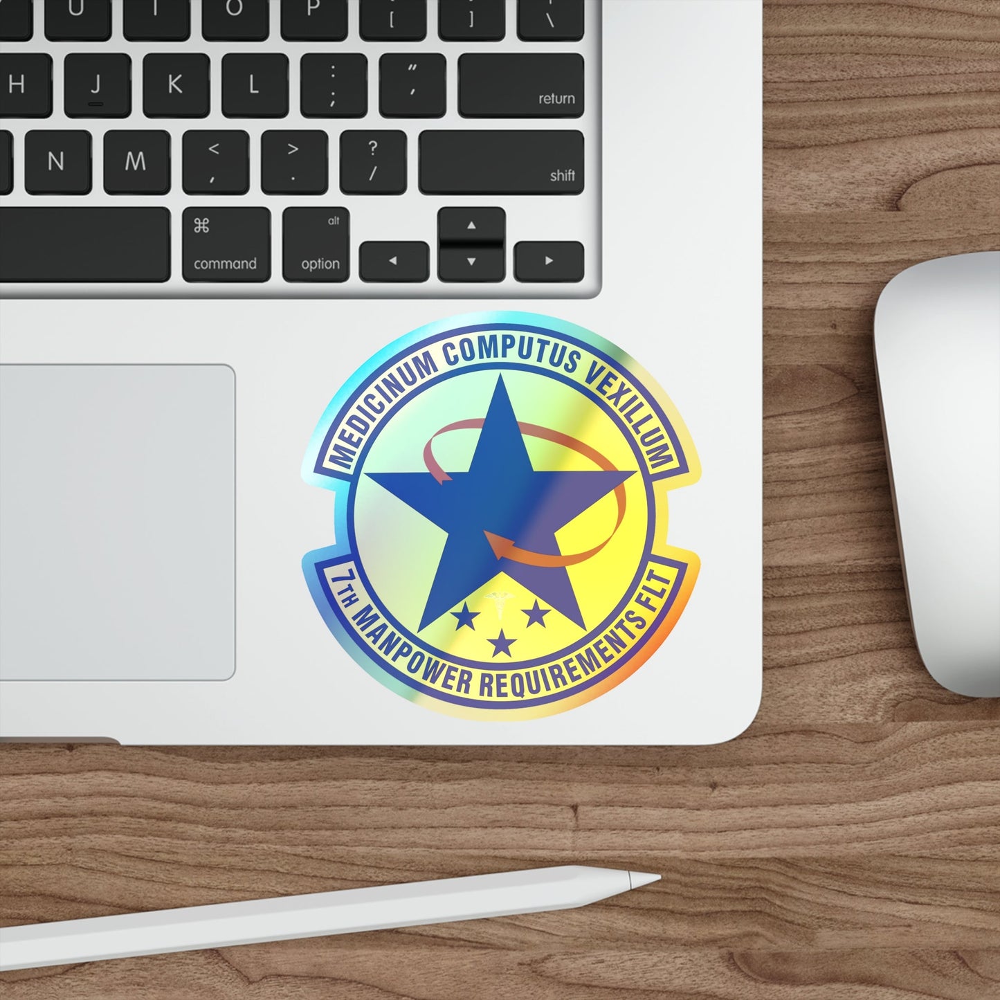 7 Manpower Requirements Flight AFMA (U.S. Air Force) Holographic STICKER Die-Cut Vinyl Decal-The Sticker Space