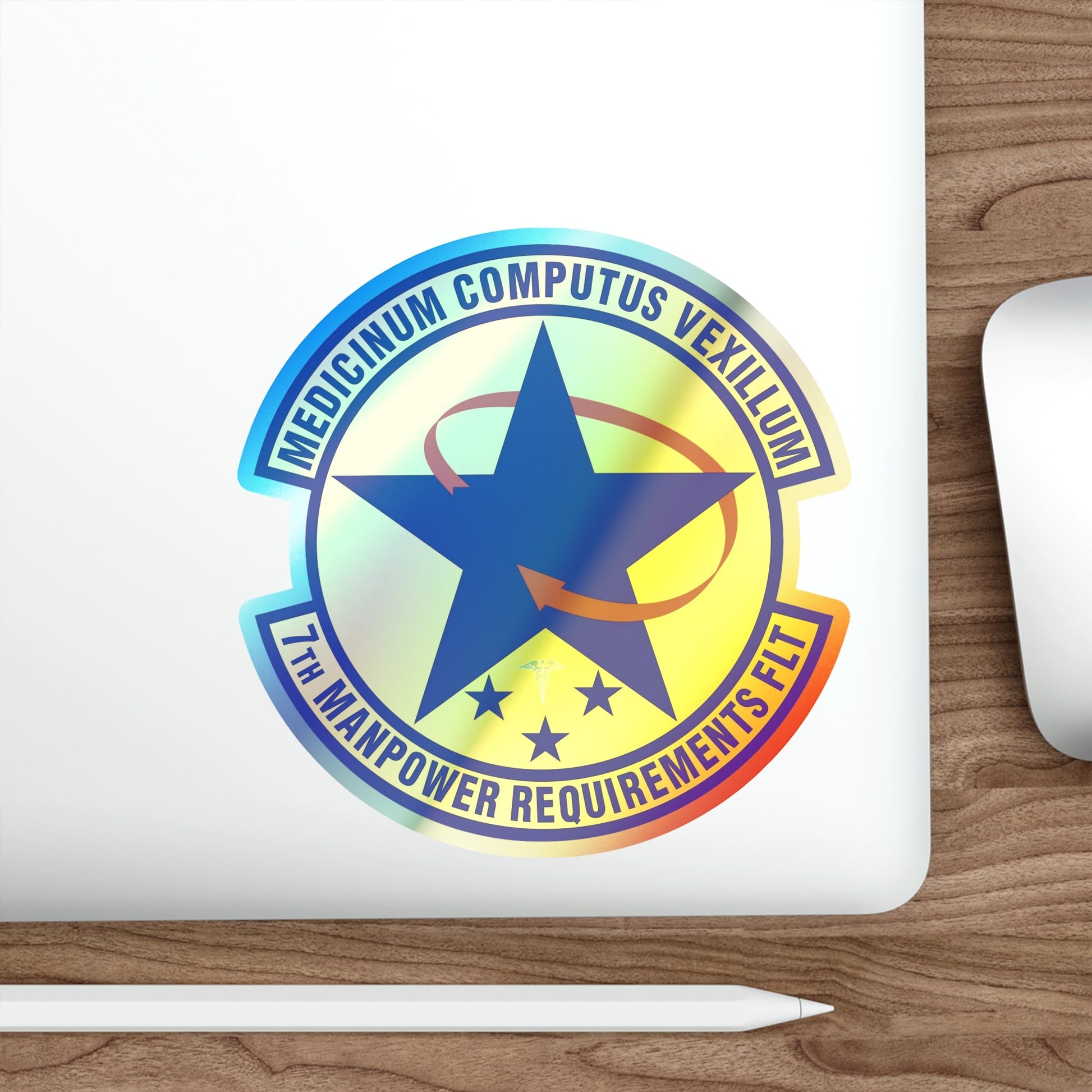 7 Manpower Requirements Flight AFMA (U.S. Air Force) Holographic STICKER Die-Cut Vinyl Decal-The Sticker Space