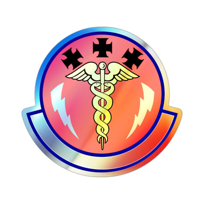 7 Operational Medical Readiness Squadron AFGSC (U.S. Air Force) Holographic STICKER Die-Cut Vinyl Decal-2 Inch-The Sticker Space