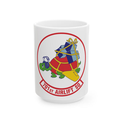 701st Airlift Squadron (U.S. Air Force) White Coffee Mug-15oz-The Sticker Space