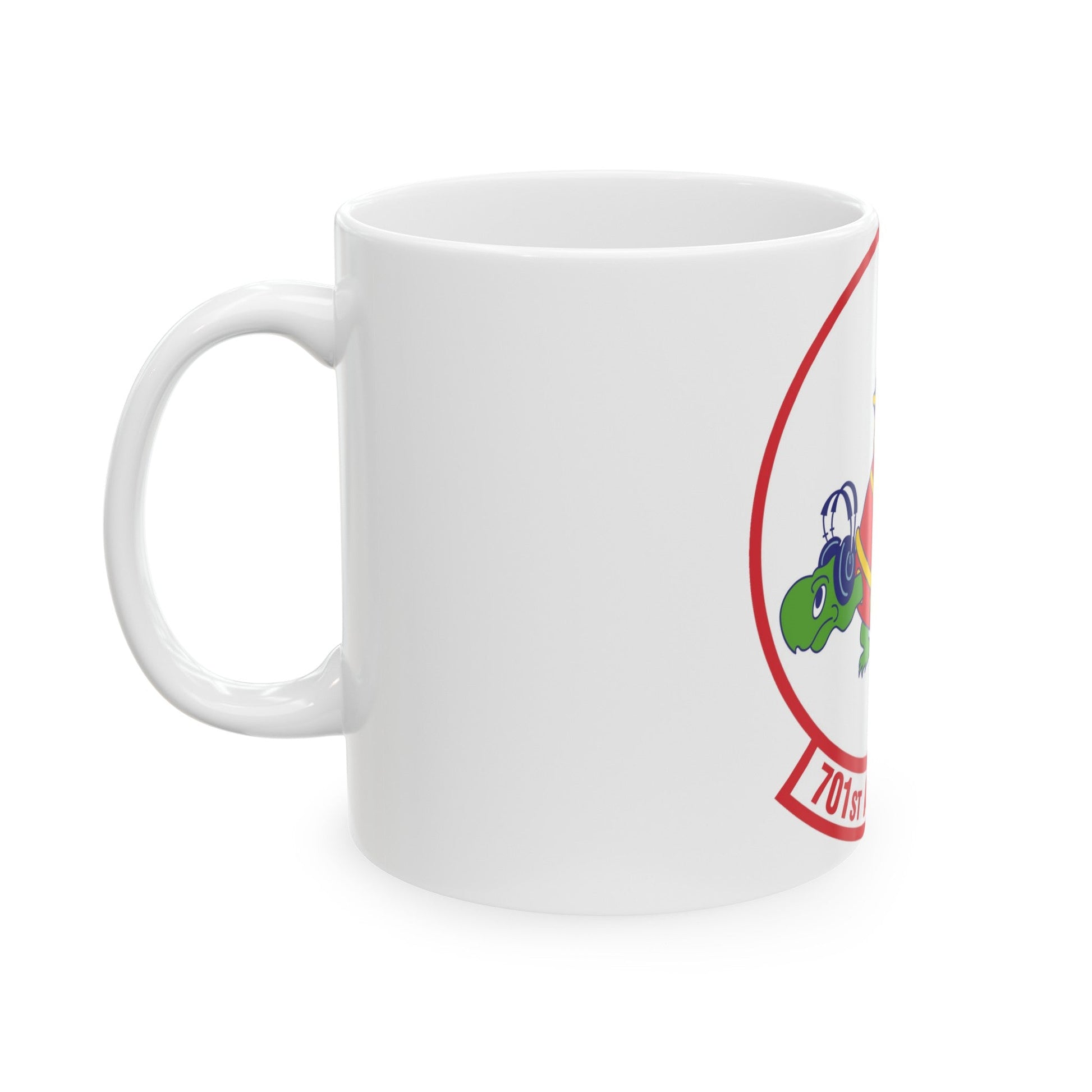 701st Airlift Squadron (U.S. Air Force) White Coffee Mug-The Sticker Space