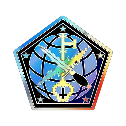 704 Military Intelligence Brigade (U.S. Army) Holographic STICKER Die-Cut Vinyl Decal-6 Inch-The Sticker Space