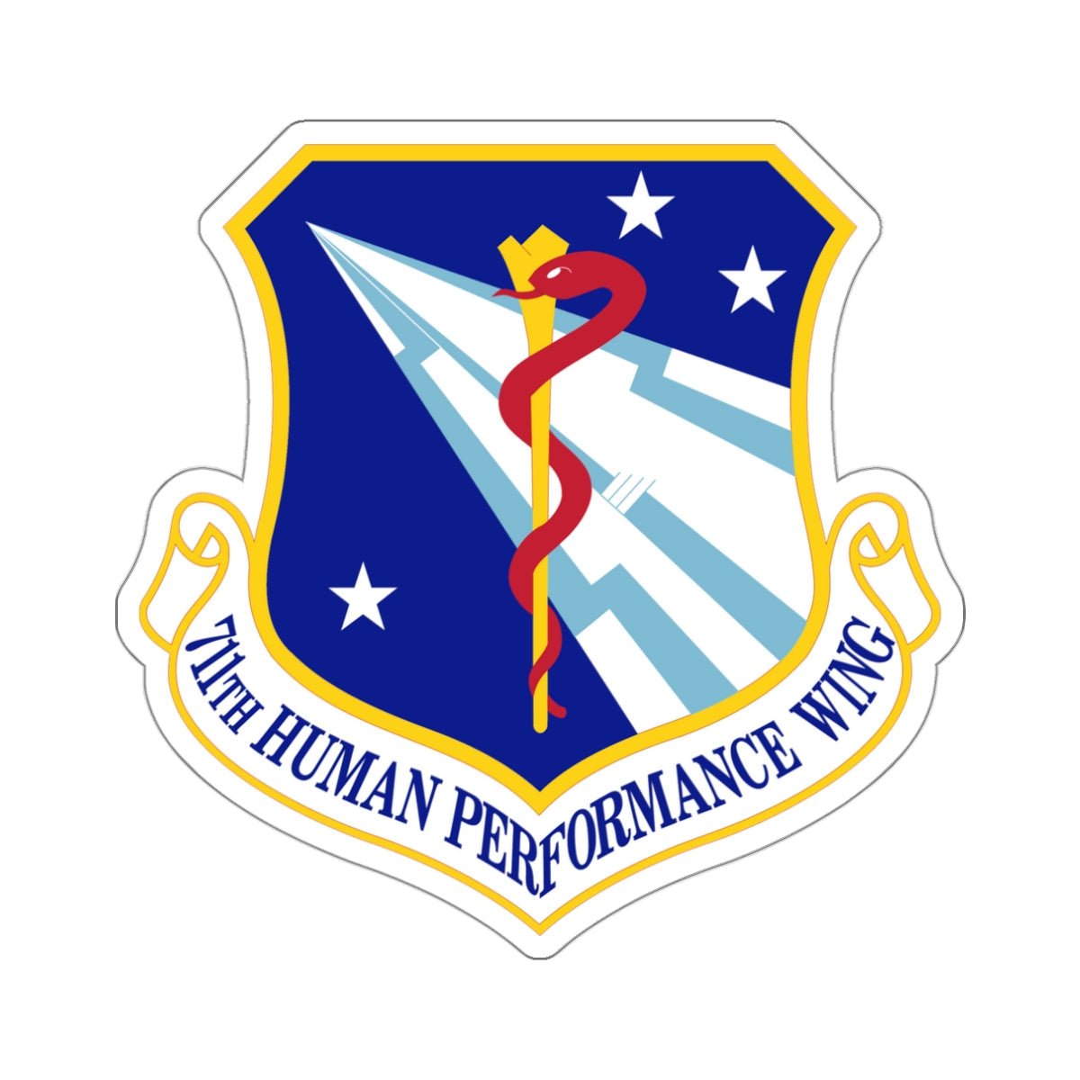 711th Human Performance Wing (U.S. Air Force) STICKER Vinyl Die-Cut Decal-White-The Sticker Space