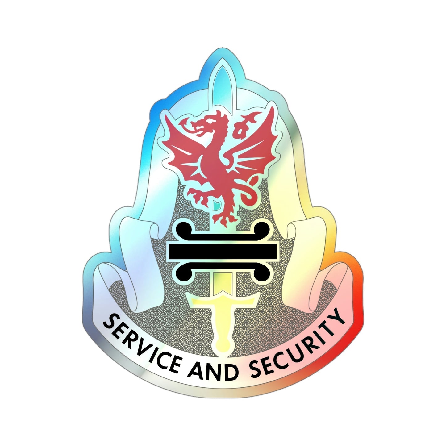 716 Military Intelligence Battalion (U.S. Army) Holographic STICKER Die-Cut Vinyl Decal-4 Inch-The Sticker Space