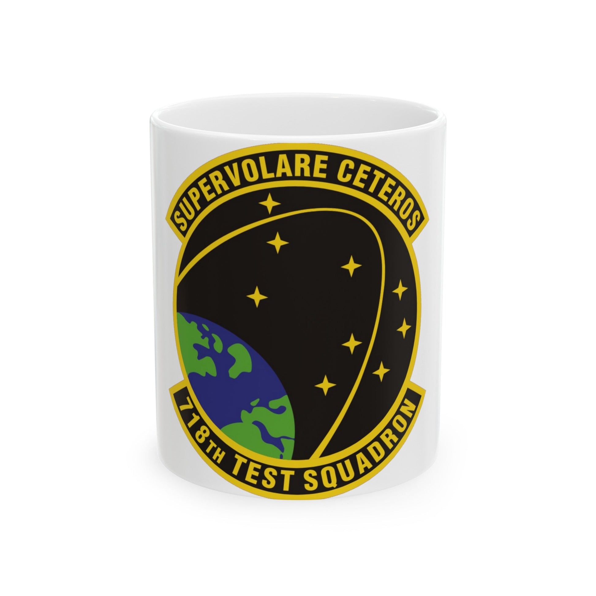 718th Test Squadron (U.S. Air Force) White Coffee Mug-11oz-The Sticker Space