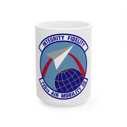 726 Air Mobility Sq AMC (U.S. Air Force) White Coffee Mug-15oz-The Sticker Space