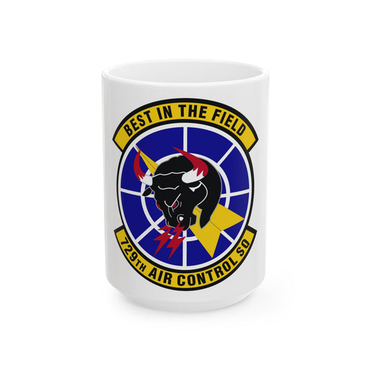 729 Air Control Squadron ACC (U.S. Air Force) White Coffee Mug-15oz-The Sticker Space