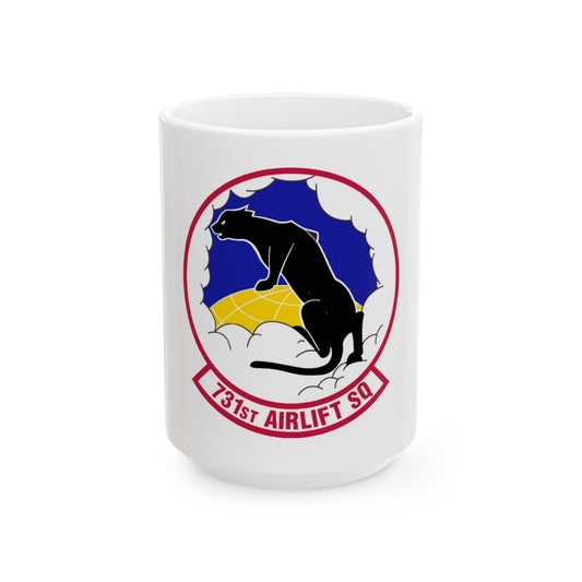 731 Airlift Squadron AFRC (U.S. Air Force) White Coffee Mug-15oz-The Sticker Space