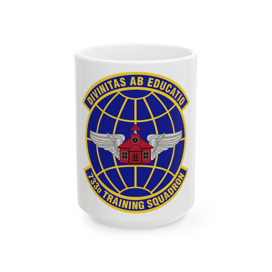733 Training Squadron AFRC (U.S. Air Force) White Coffee Mug-15oz-The Sticker Space