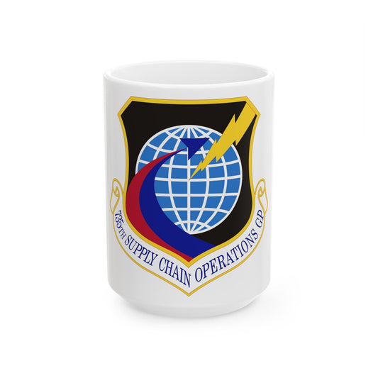 735th Supply Chain Operations Group (U.S. Air Force) White Coffee Mug-15oz-The Sticker Space