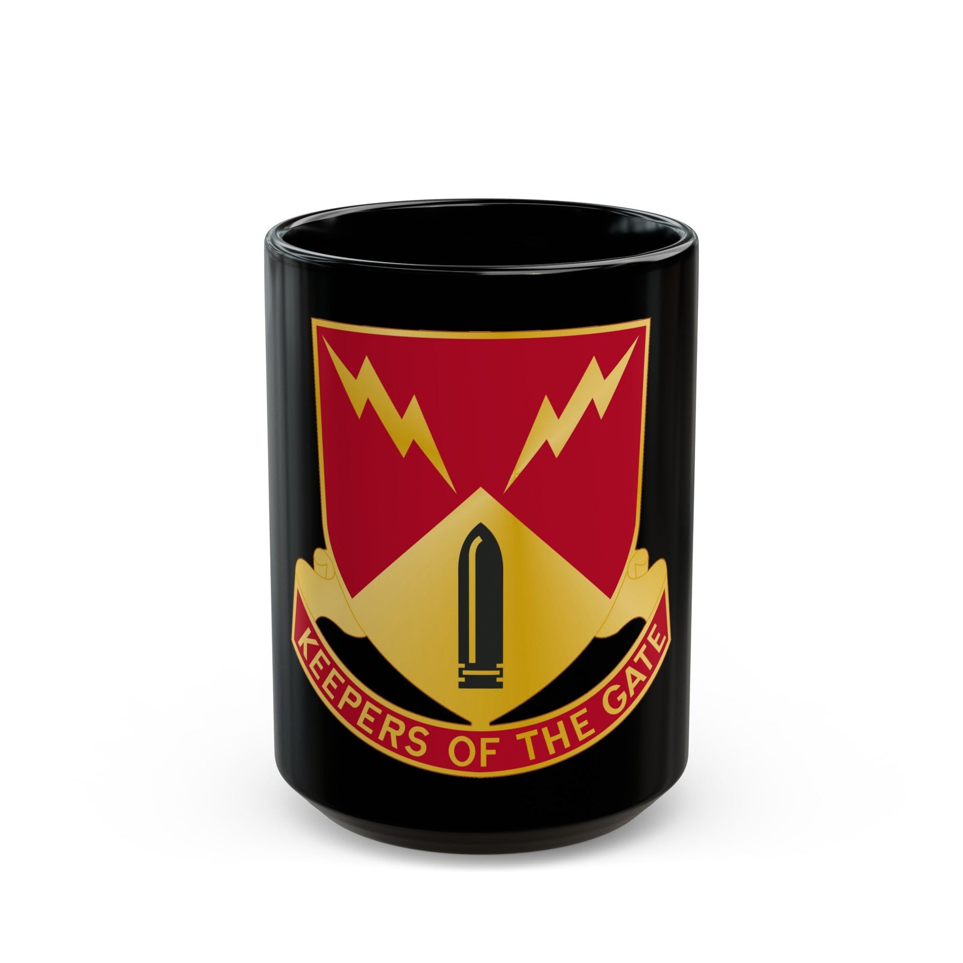 752nd Antiaircraft Artillery Gun Battalion (U.S. Army) Black Coffee Mug-15oz-The Sticker Space