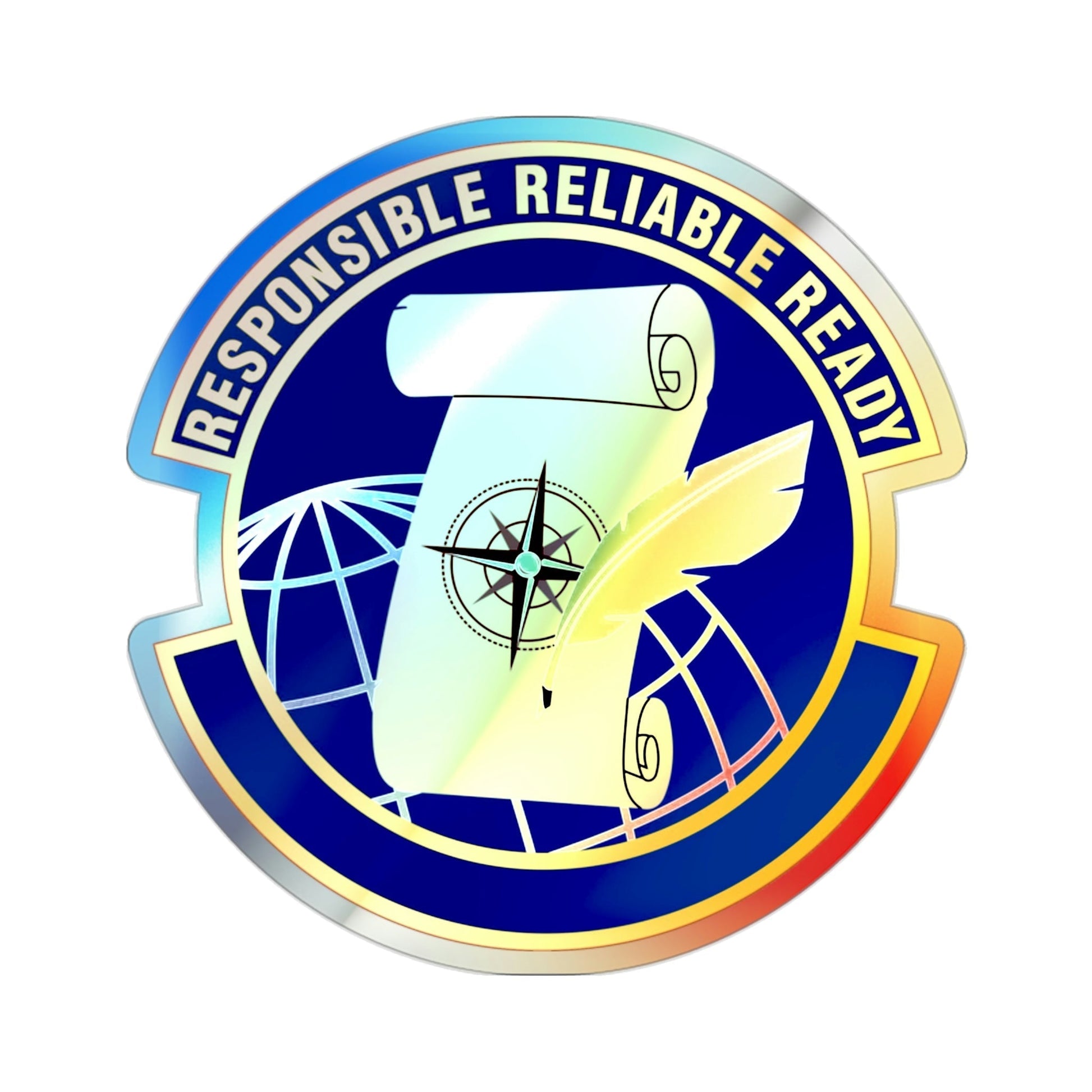 764 Enterprise Sourcing Squadron AFMC (U.S. Air Force) Holographic STICKER Die-Cut Vinyl Decal-2 Inch-The Sticker Space