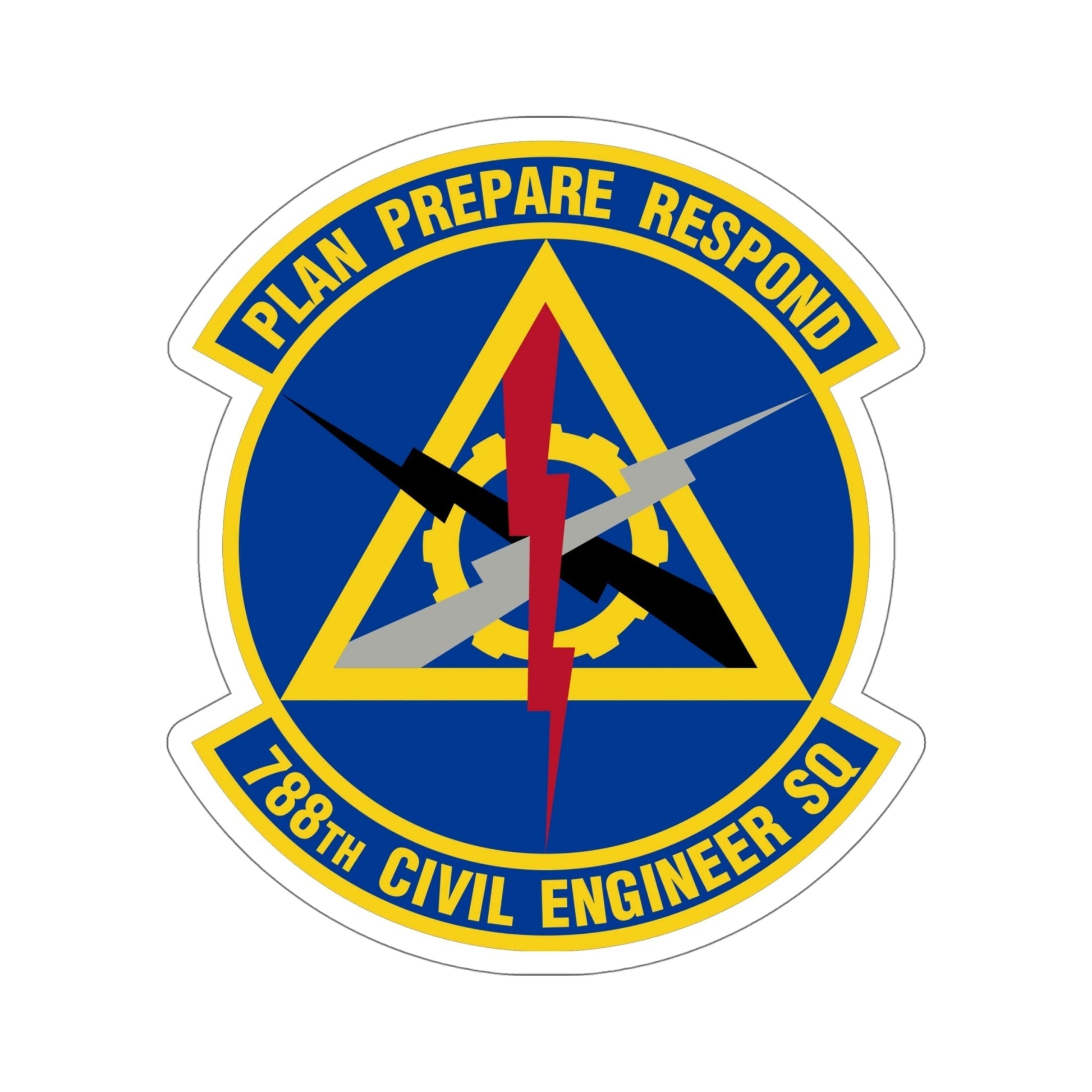788 Civil Engineer Squadron AFMC (U.S. Air Force) STICKER Vinyl Die-Cut Decal-6 Inch-The Sticker Space