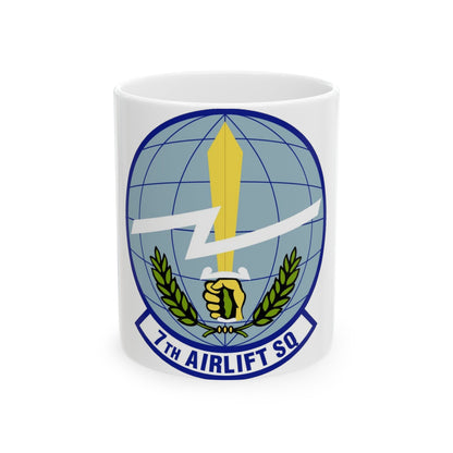 7th Airlift Squadron (U.S. Air Force) White Coffee Mug-11oz-The Sticker Space