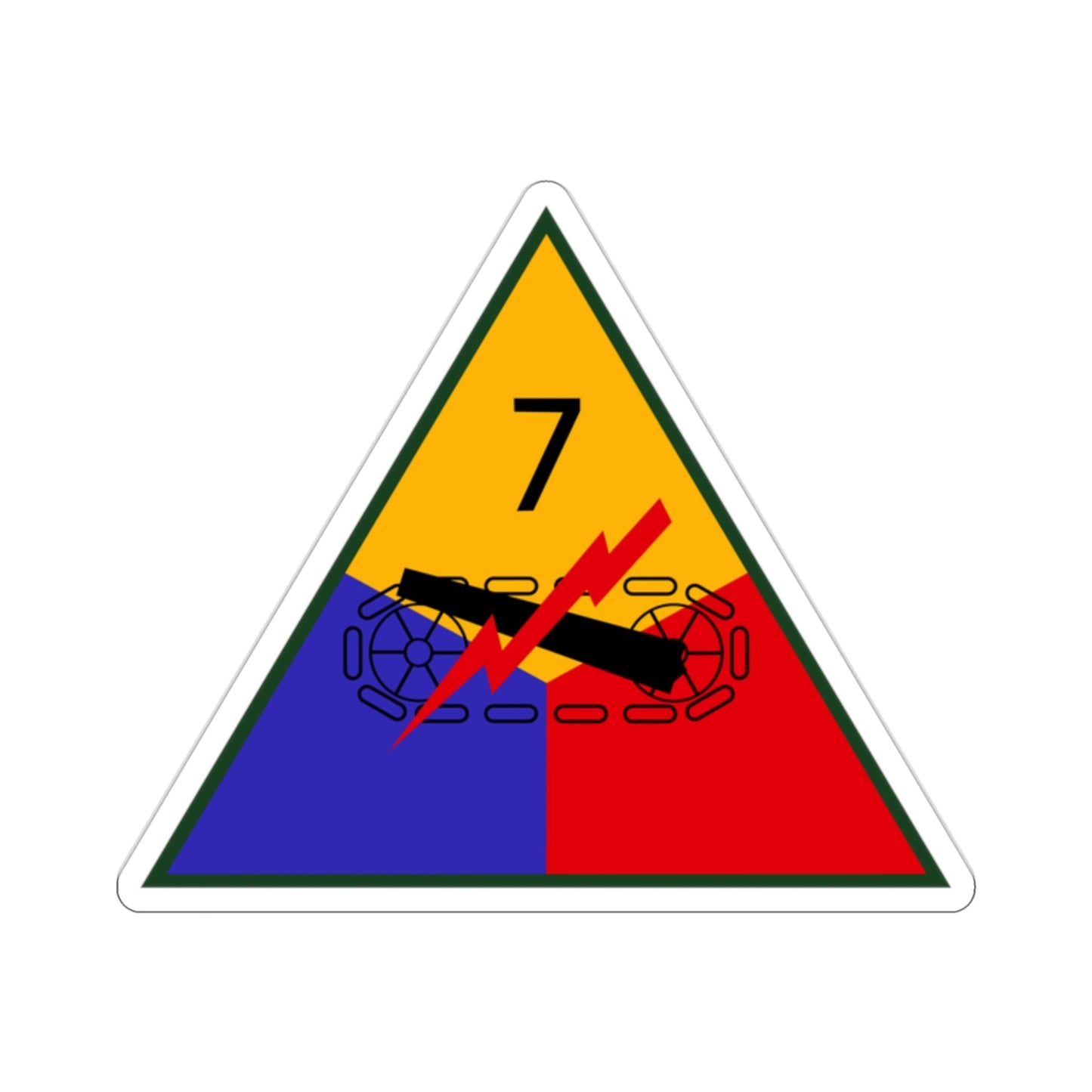 7th Armored Division (U.S. Army) STICKER Vinyl Die-Cut Decal-2 Inch-The Sticker Space