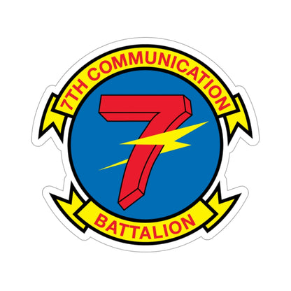 7th Communication Battalion (USMC) STICKER Vinyl Die-Cut Decal-3 Inch-The Sticker Space