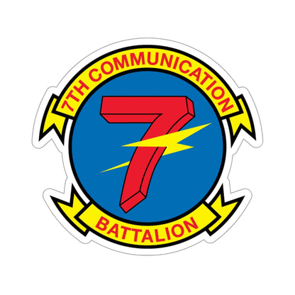 7th Communication Battalion (USMC) STICKER Vinyl Die-Cut Decal-6 Inch-The Sticker Space