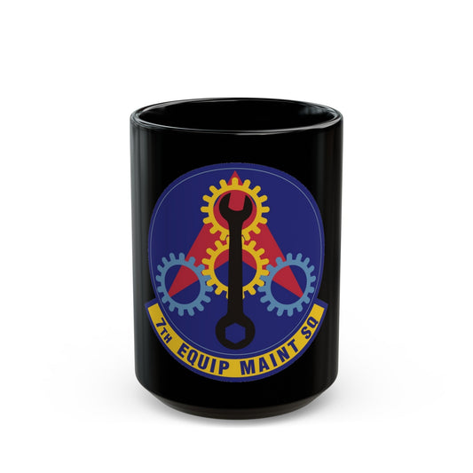 7th Equipment Maintenance Squadron (U.S. Air Force) Black Coffee Mug-15oz-The Sticker Space