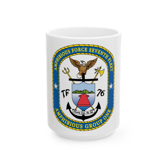 7th Fleet Amphibious Force (U.S. Navy) White Coffee Mug-15oz-The Sticker Space