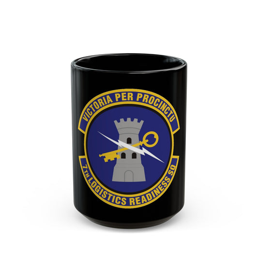 7th Logistics Readiness Squadron (U.S. Air Force) Black Coffee Mug-15oz-The Sticker Space
