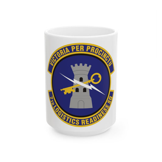 7th Logistics Readiness Squadron (U.S. Air Force) White Coffee Mug-15oz-The Sticker Space