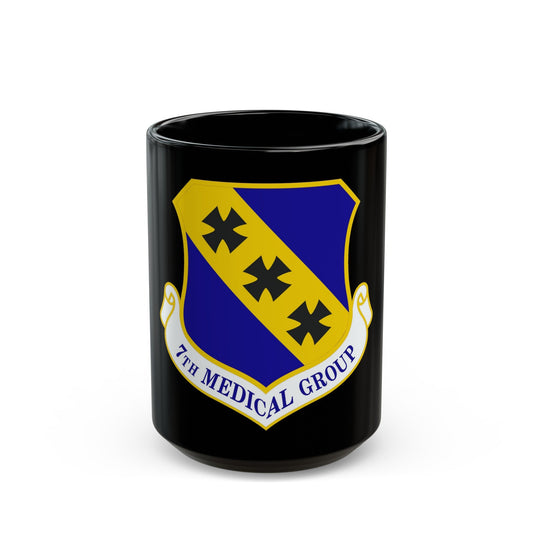 7th Medical Group (U.S. Air Force) Black Coffee Mug-15oz-The Sticker Space