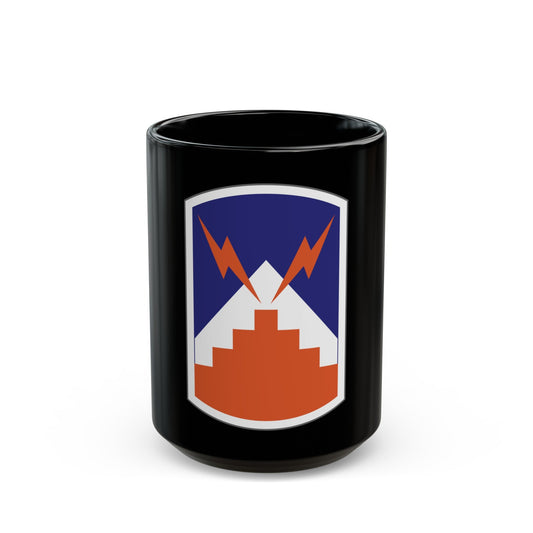 7th Signal Brigade (U.S. Army) Black Coffee Mug-15oz-The Sticker Space
