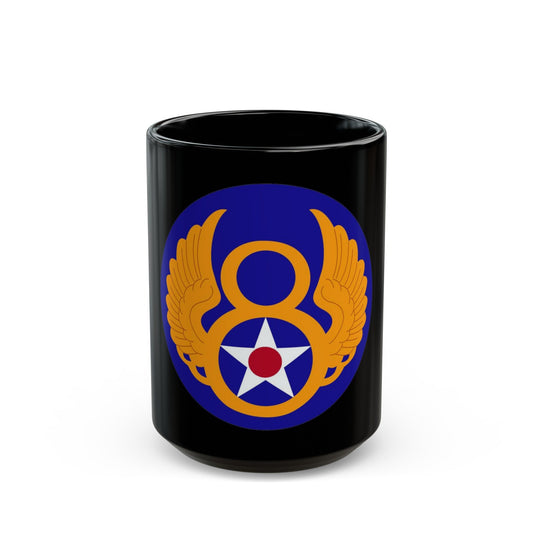 8 Air Force (U.S. Army) Black Coffee Mug-15oz-The Sticker Space
