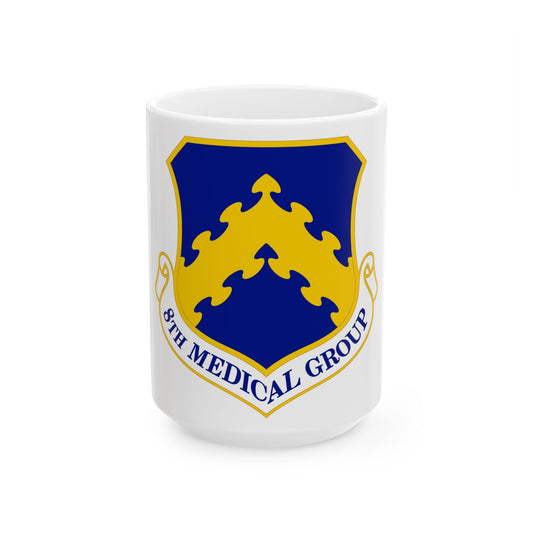 8 Medical Group PACAF (U.S. Air Force) White Coffee Mug-15oz-The Sticker Space