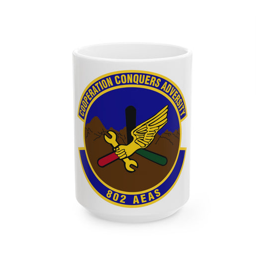 802d Air Expeditionary Advisory Squadron (U.S. Air Force) White Coffee Mug-15oz-The Sticker Space
