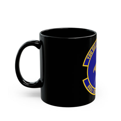 802d Contracting Squadron (U.S. Air Force) Black Coffee Mug-The Sticker Space