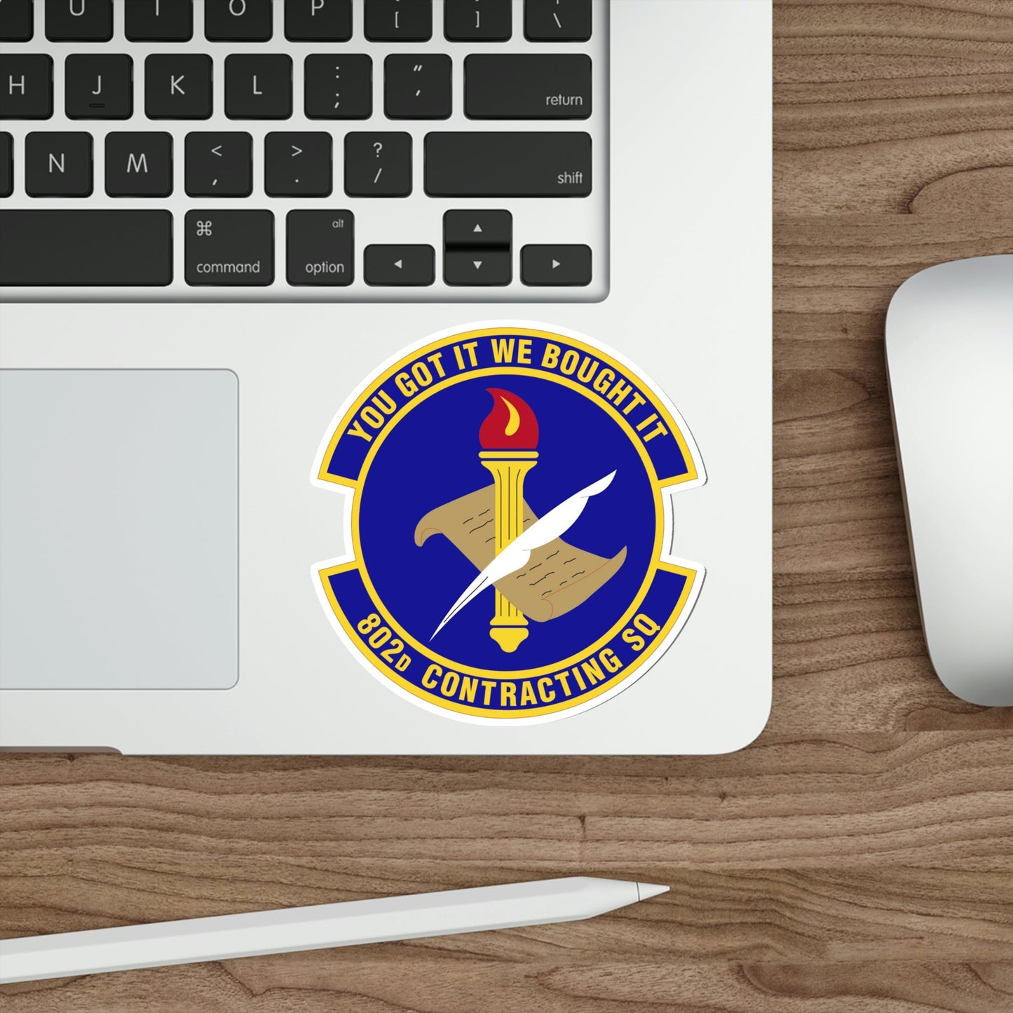 802d Contracting Squadron (U.S. Air Force) STICKER Vinyl Die-Cut Decal-The Sticker Space