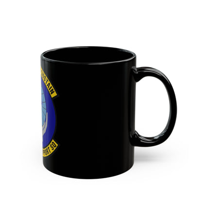 802d Force Support Squadron (U.S. Air Force) Black Coffee Mug-The Sticker Space