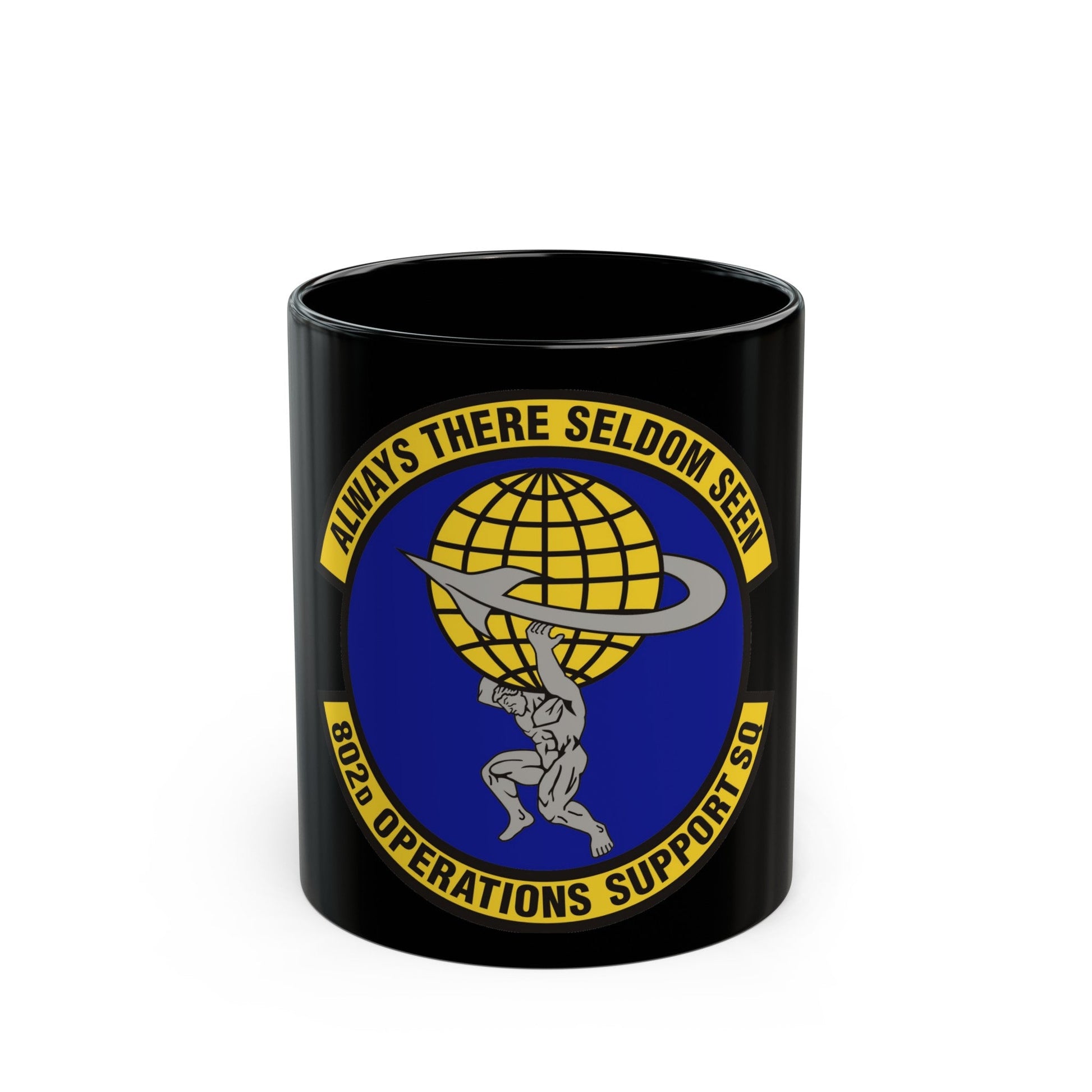 802d Operations Support Squadron (U.S. Air Force) Black Coffee Mug-11oz-The Sticker Space