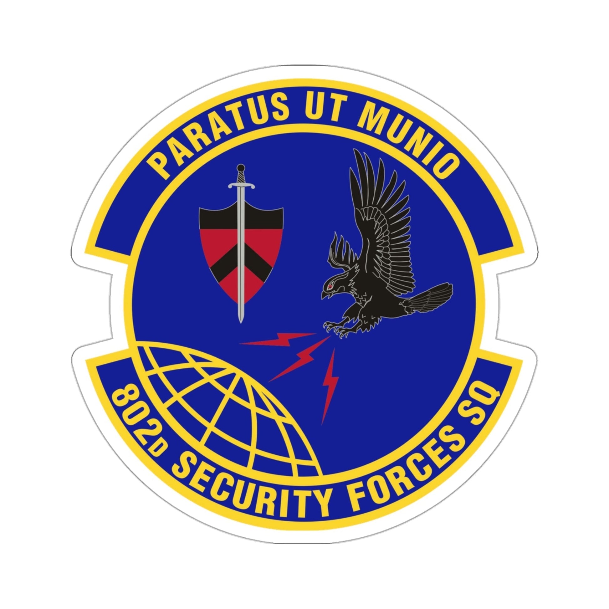 802d Security Forces Squadron (U.S. Air Force) STICKER Vinyl Die-Cut Decal-3 Inch-The Sticker Space
