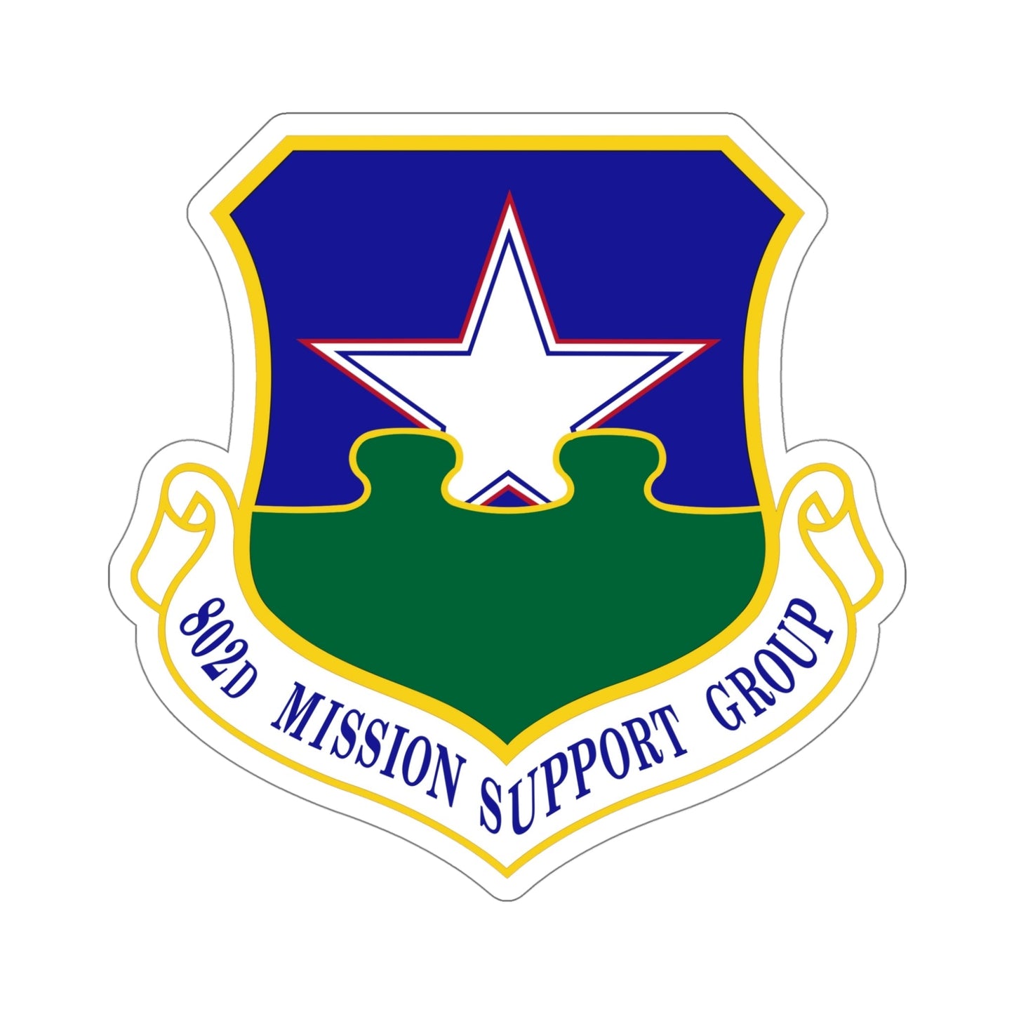 802nd Mission Support Group (U.S. Air Force) STICKER Vinyl Die-Cut Decal-5 Inch-The Sticker Space
