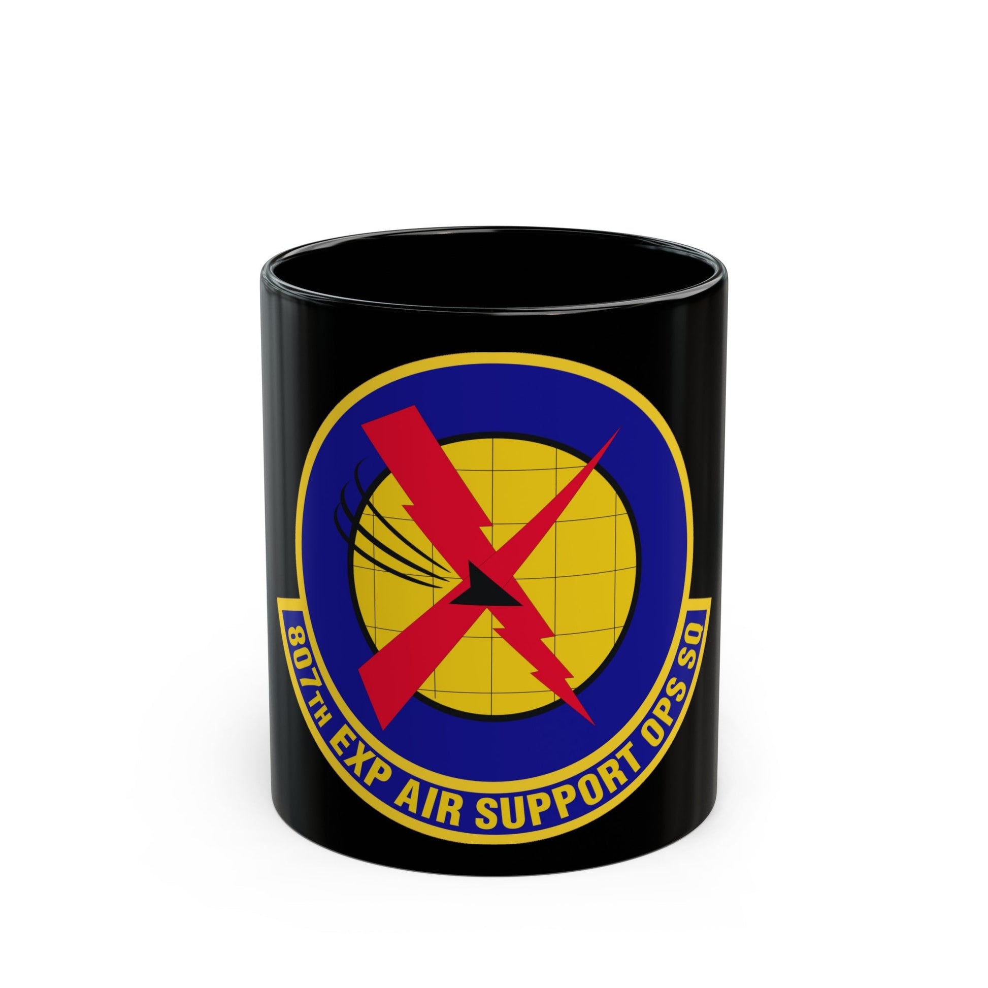 807th Expeditionary Air Support Operations Squadron (U.S. Air Force) Black Coffee Mug-11oz-The Sticker Space