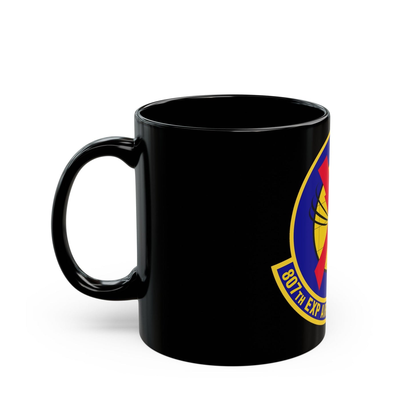 807th Expeditionary Air Support Operations Squadron (U.S. Air Force) Black Coffee Mug-The Sticker Space