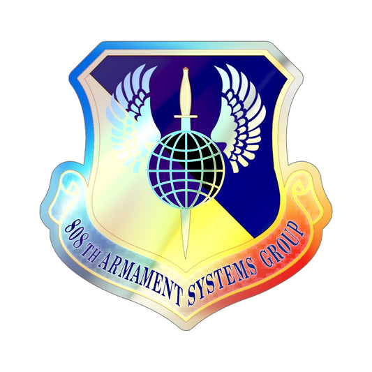 808th Armament Systems Group (U.S. Air Force) Holographic STICKER Die-Cut Vinyl Decal-6 Inch-The Sticker Space