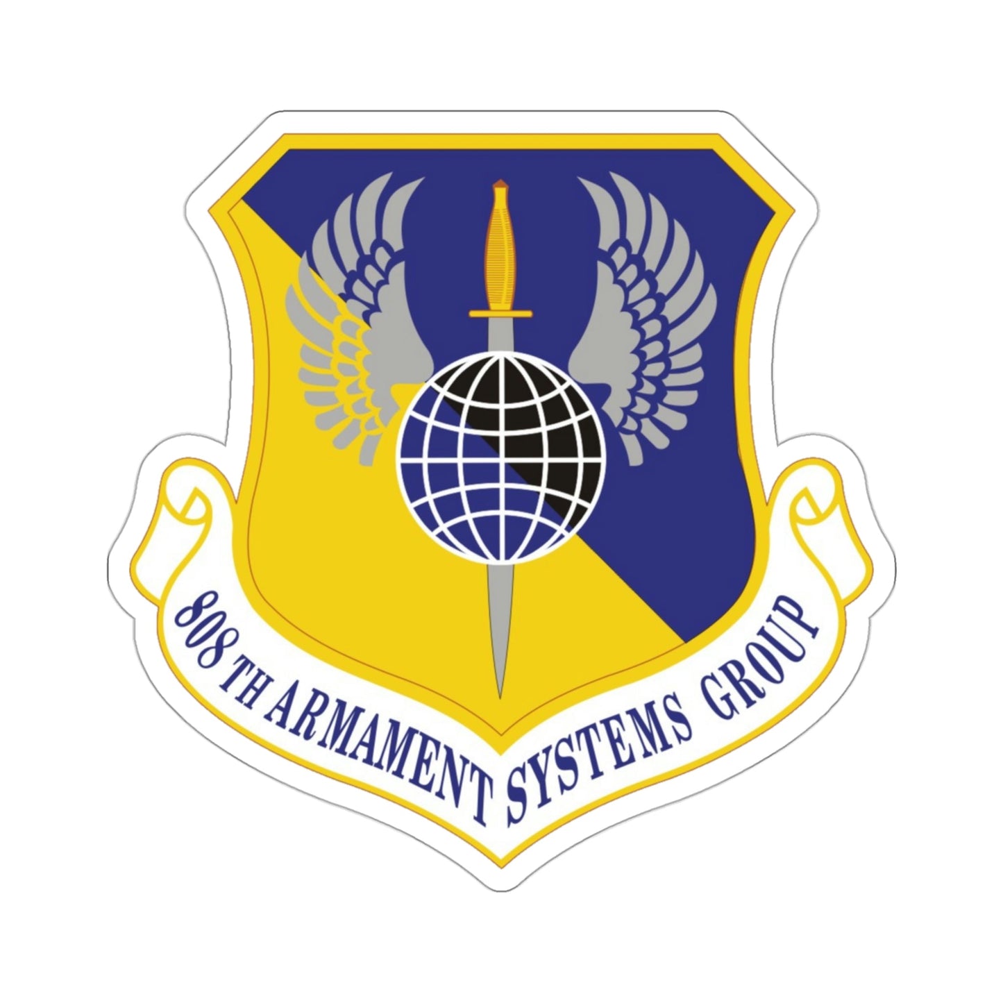 808th Armament Systems Group (U.S. Air Force) STICKER Vinyl Die-Cut Decal-3 Inch-The Sticker Space