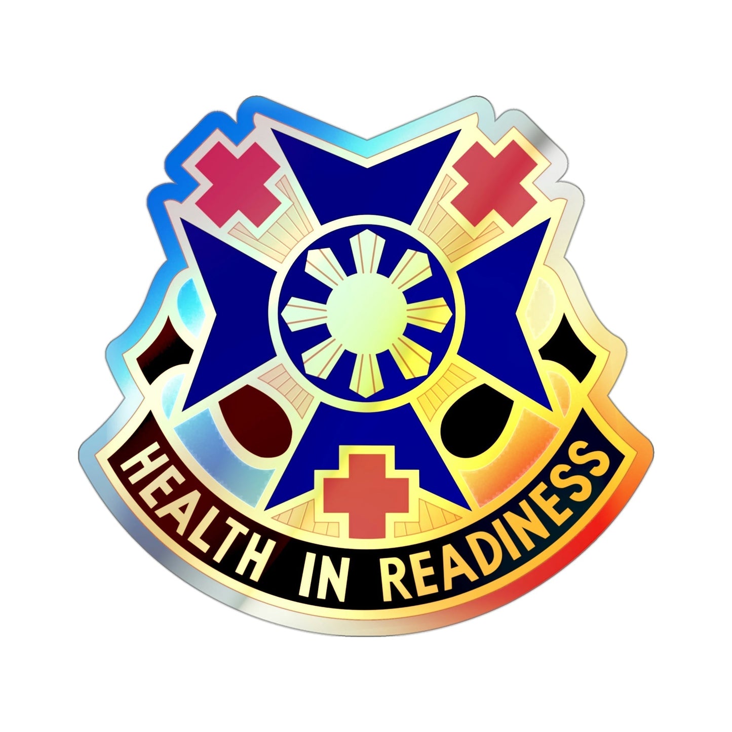 810 Field Hospital (U.S. Army) Holographic STICKER Die-Cut Vinyl Decal-3 Inch-The Sticker Space