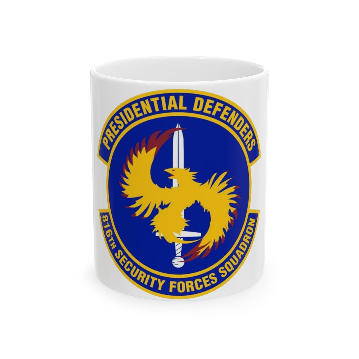 816th Security Forces Squadron (U.S. Air Force) White Coffee Mug-11oz-The Sticker Space