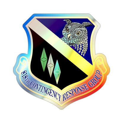 818th Contingency Response Group (U.S. Air Force) Holographic STICKER Die-Cut Vinyl Decal-2 Inch-The Sticker Space