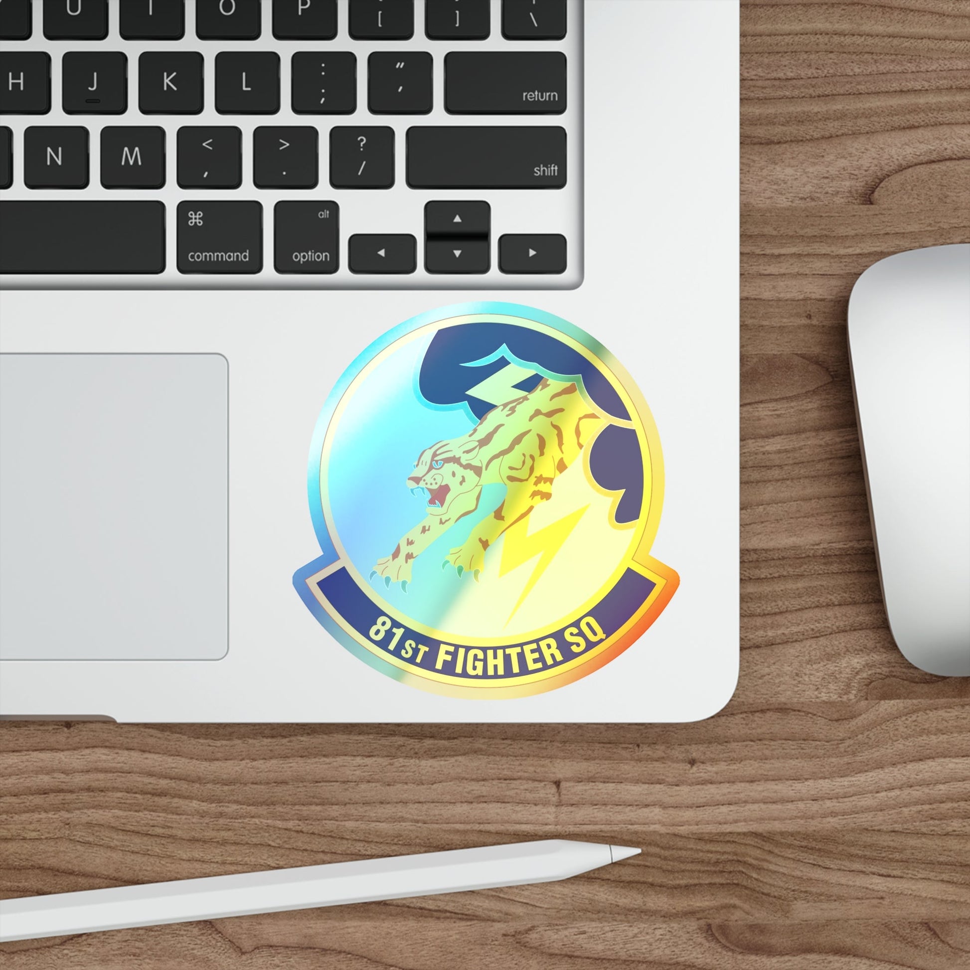 81st Fighter Squadron (U.S. Air Force) Holographic STICKER Die-Cut Vinyl Decal-The Sticker Space