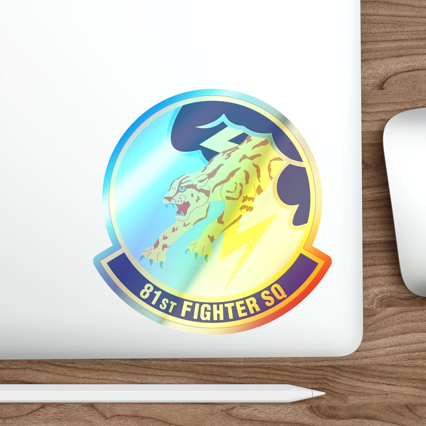 81st Fighter Squadron (U.S. Air Force) Holographic STICKER Die-Cut Vinyl Decal-The Sticker Space