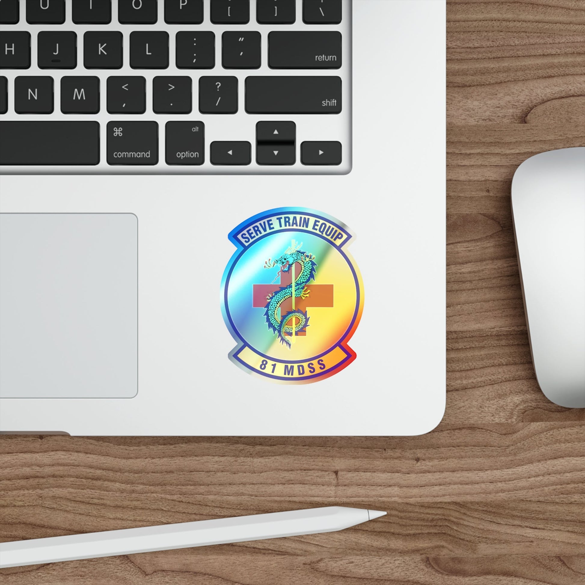 81st Medical Support Squadron (U.S. Air Force) Holographic STICKER Die-Cut Vinyl Decal-The Sticker Space