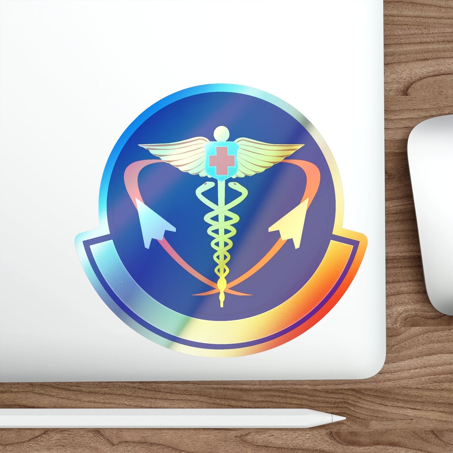 82 Operational Medical Readiness Squadron AETC (U.S. Air Force) Holographic STICKER Die-Cut Vinyl Decal-The Sticker Space