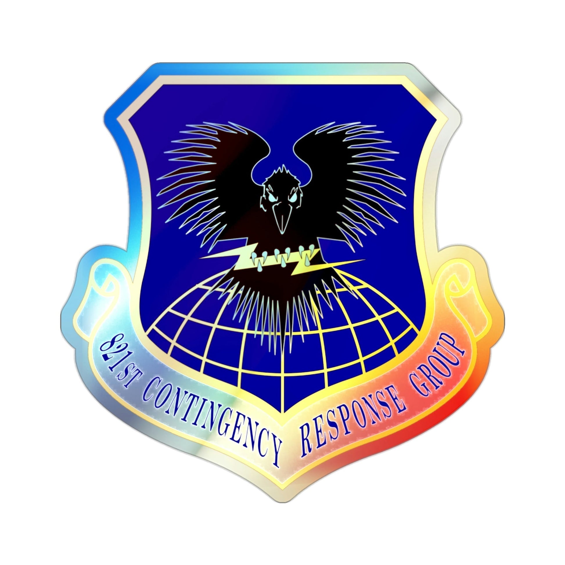 821 Contingency Response Group AMC (U.S. Air Force) Holographic STICKER Die-Cut Vinyl Decal-2 Inch-The Sticker Space