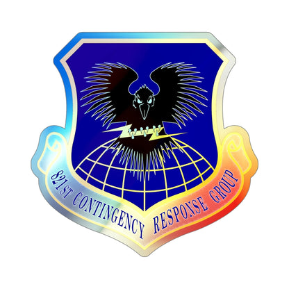 821 Contingency Response Group AMC (U.S. Air Force) Holographic STICKER Die-Cut Vinyl Decal-5 Inch-The Sticker Space