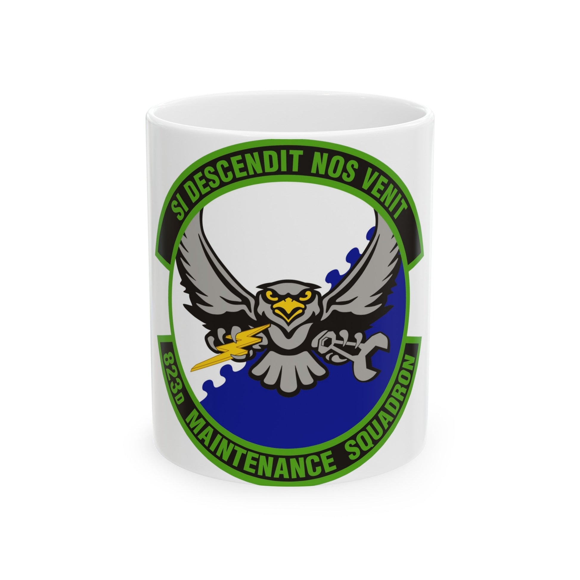 823 Maintenance Squadron (U.S. Air Force) White Coffee Mug-11oz-The Sticker Space